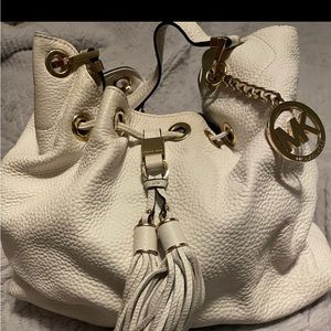 White Michael Kors Shoulder Bag